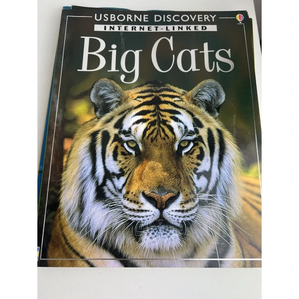 Entire set of Discover Books. Big Cats, Shark, Snakes, & Dinosaurs 4 In Total